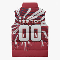 Personalized United States Soccer Sleeveless Puffer Jacket American Eagle World Football Mascot