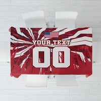 Personalized United States Soccer Tablecloth American Eagle World Football Mascot