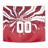 Personalized United States Soccer Tapestry American Eagle World Football Mascot