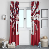 Personalized United States Soccer Window Curtain American Eagle World Football Mascot