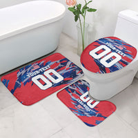 Personalized United States Soccer Eagle Bathroom Set American Flag Grunge Patriot Art