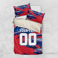 Personalized United States Soccer Eagle Bedding Set American Flag Grunge Patriot Art
