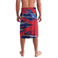 Personalized United States Soccer Eagle Lavalava American Flag Grunge Patriot Art