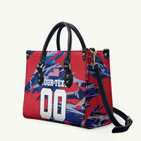 Personalized United States Soccer Eagle Leather Bag American Flag Grunge Patriot Art