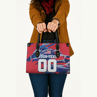 Personalized United States Soccer Eagle Leather Bag American Flag Grunge Patriot Art