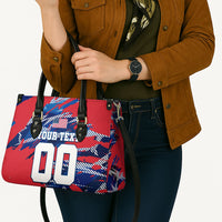 Personalized United States Soccer Eagle Leather Bag American Flag Grunge Patriot Art