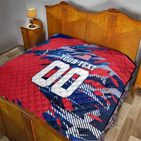 Personalized United States Soccer Eagle Quilt American Flag Grunge Patriot Art