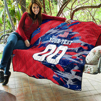 Personalized United States Soccer Eagle Quilt American Flag Grunge Patriot Art