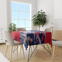 Personalized United States Soccer Eagle Tablecloth American Flag Grunge Patriot Art