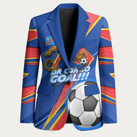 Personalized DR Congo Football Leopard GOAL Blazer Congolese Football Champion - Dynamic Halftone Soccer Style