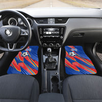 Personalized DR Congo Football Leopard GOAL Car Mats Congolese Football Champion - Dynamic Halftone Soccer Style