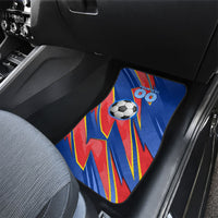 Personalized DR Congo Football Leopard GOAL Car Mats Congolese Football Champion - Dynamic Halftone Soccer Style
