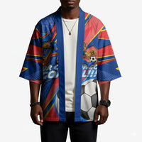 Personalized DR Congo Football Leopard GOAL Kimono Congolese Football Champion - Dynamic Halftone Soccer Style