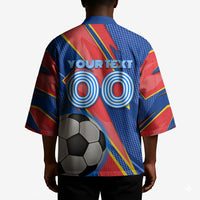 Personalized DR Congo Football Leopard GOAL Kimono Congolese Football Champion - Dynamic Halftone Soccer Style