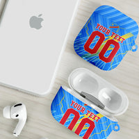 Personalized DR Congo Football AirPods Case Lightning Leopard National Flag Motif