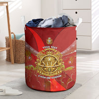 Custom Portugal Football World Champions 2026 Laundry Basket Golden Shield Crown Crest Soccer Trophy