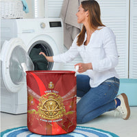Custom Portugal Football World Champions 2026 Laundry Basket Golden Shield Crown Crest Soccer Trophy