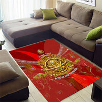 Custom Portugal Football World Champions 2026 Area Rug Golden Shield Crown Crest Soccer Trophy