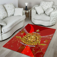 Custom Portugal Football World Champions 2026 Area Rug Golden Shield Crown Crest Soccer Trophy