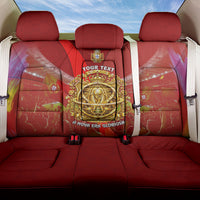 Custom Portugal Football World Champions 2026 Back Car Seat Cover Golden Shield Crown Crest Soccer Trophy