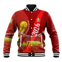 Custom Portugal Football World Champions 2026 Baseball Jacket Golden Shield Crown Crest Soccer Trophy