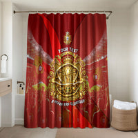 Custom Portugal Football World Champions 2026 Bathroom Set Golden Shield Crown Crest Soccer Trophy