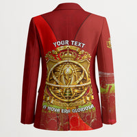 Custom Portugal Football World Champions 2026 Blazer Golden Shield Crown Crest Soccer Trophy