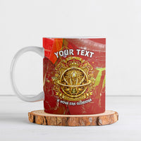 Custom Portugal Football World Champions 2026 Ceramic Mug Golden Shield Crown Crest Soccer Trophy