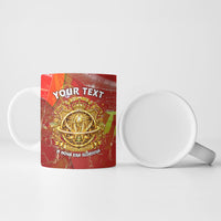 Custom Portugal Football World Champions 2026 Ceramic Mug Golden Shield Crown Crest Soccer Trophy