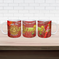 Custom Portugal Football World Champions 2026 Ceramic Mug Golden Shield Crown Crest Soccer Trophy