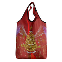 Custom Portugal Football World Champions 2026 Grocery Bag Golden Shield Crown Crest Soccer Trophy