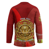 Custom Portugal Football World Champions 2026 Hockey Jersey Golden Shield Crown Crest Soccer Trophy
