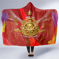 Custom Portugal Football World Champions 2026 Hooded Blanket Golden Shield Crown Crest Soccer Trophy