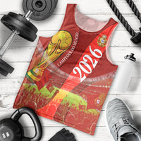 Custom Portugal Football World Champions 2026 Men Tank Top Golden Shield Crown Crest Soccer Trophy