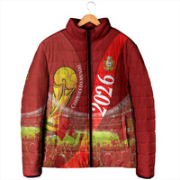 Custom Portugal Football World Champions 2026 Padded Jacket Golden Shield Crown Crest Soccer Trophy