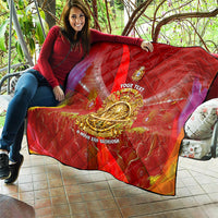 Custom Portugal Football World Champions 2026 Quilt Golden Shield Crown Crest Soccer Trophy