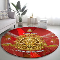 Custom Portugal Football World Champions 2026 Round Carpet Golden Shield Crown Crest Soccer Trophy