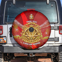 Custom Portugal Football World Champions 2026 Spare Tire Cover Golden Shield Crown Crest Soccer Trophy