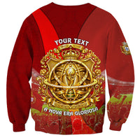 Custom Portugal Football World Champions 2026 Sweatshirt Golden Shield Crown Crest Soccer Trophy