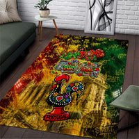 Portugal Football Champions 2026 Area Rug Urban Graffiti Street Art Galo De Barcelos