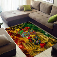 Portugal Football Champions 2026 Area Rug Urban Graffiti Street Art Galo De Barcelos