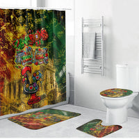 Portugal Football Champions 2026 Bathroom Set Urban Graffiti Street Art Galo De Barcelos