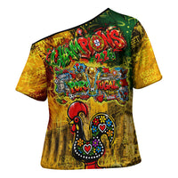 Portugal Football Champions 2026 Cross Shoulder Shirt Urban Graffiti Street Art Galo De Barcelos