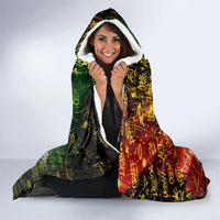 Portugal Football Champions 2026 Hooded Blanket Urban Graffiti Street Art Galo De Barcelos