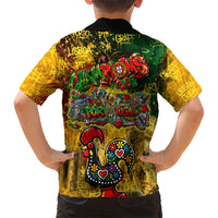 Portugal Football Champions 2026 Kid Hawaiian Shirt Urban Graffiti Street Art Galo De Barcelos