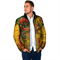 Portugal Football Champions 2026 Padded Jacket Urban Graffiti Street Art Galo De Barcelos