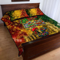 Portugal Football Champions 2026 Quilt Bed Set Urban Graffiti Street Art Galo De Barcelos