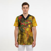 Portugal Football Champions 2026 Scrub Top Urban Graffiti Street Art Galo De Barcelos