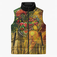 Portugal Football Champions 2026 Sleeveless Puffer Jacket Urban Graffiti Street Art Galo De Barcelos