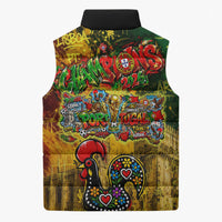 Portugal Football Champions 2026 Sleeveless Puffer Jacket Urban Graffiti Street Art Galo De Barcelos
